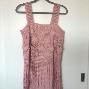 SAINTS + SECRETS pink dress